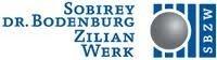 Logo des Sobirey dr. Bodenburg Zilian Werks in Blau und Grau mit einem stilisierten Ball und Verlaufselementen.